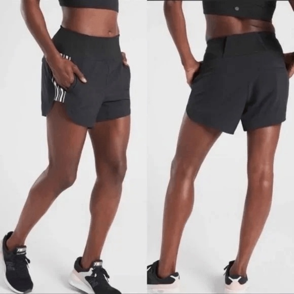 Athleta Women’s Size 2 Black Linerless Pocket Activewear Shorts